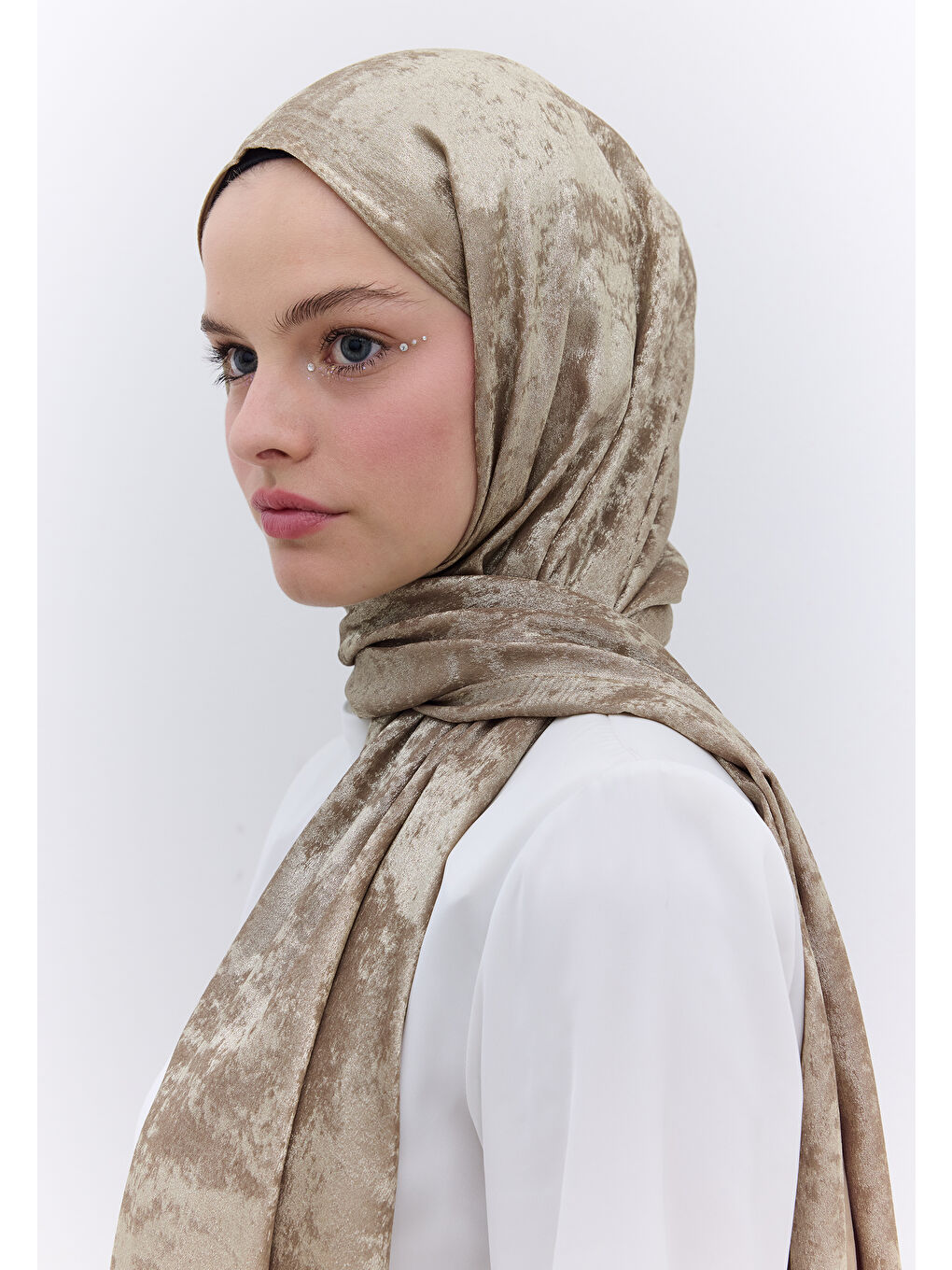 Sarı Luxury Shine Şal Gold-1