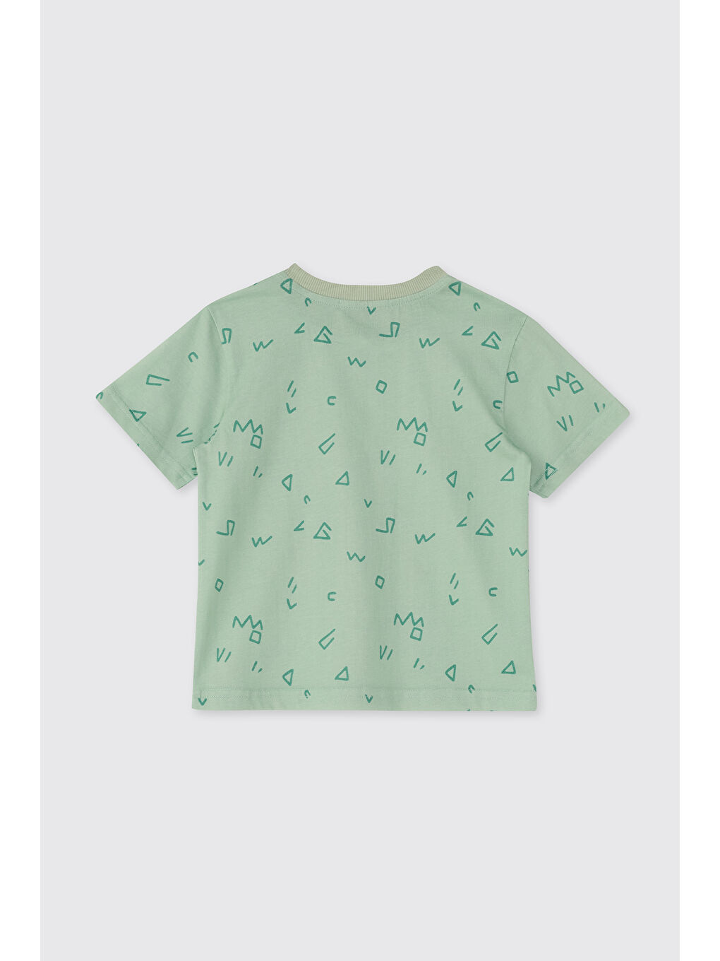 Erkek Bebek Baskılı Yeşil Tişört-1