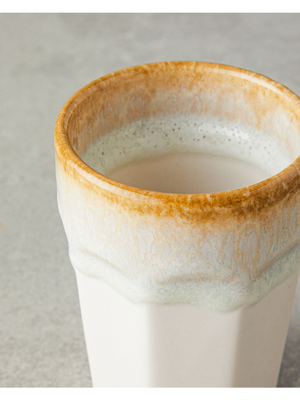 Ekru Alicent Seramik Espresso Fincan 105 ml Krem-2