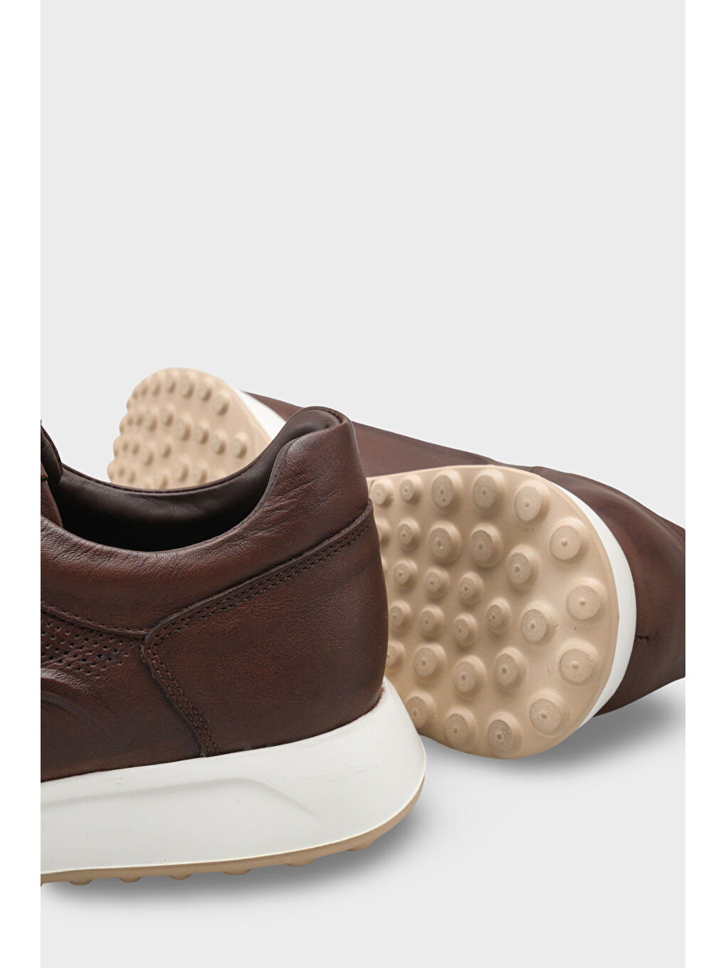 Kahverengi Ramsey Hakiki Deri Erkek Günlük Spor Ayakkabı Sneaker-3