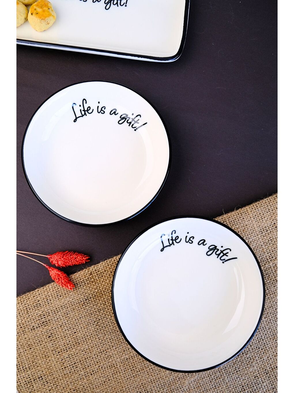 Beyaz Motto Gift Tabak 240cc 2 li 15x15x2cm-1