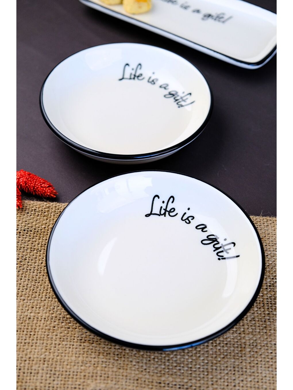 Beyaz Motto Gift Tabak 240cc 2 li 15x15x2cm-2