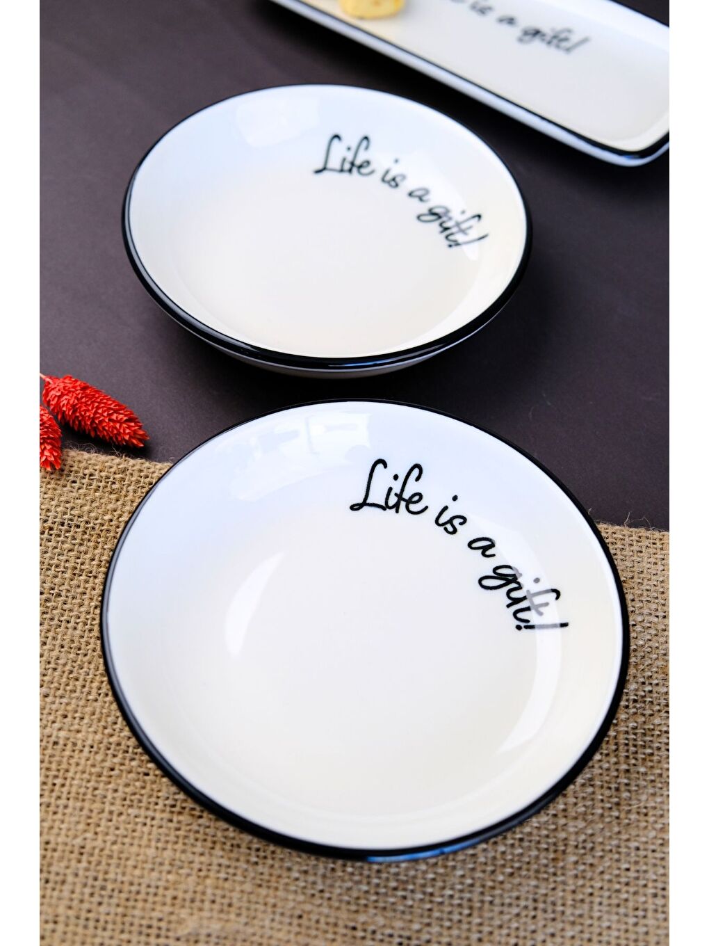 Beyaz Motto Gift Tabak 240cc 2 li 15x15x2cm-3