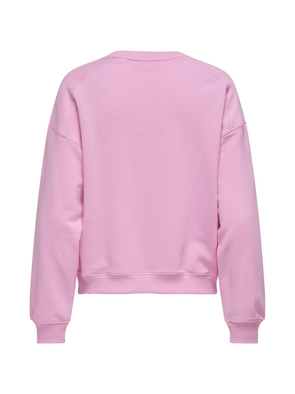 Only Pembe Onldiana Pamuklu Baskılı Regular Fit Bisiklet Yaka Kadın Sweat 15320699 - 1