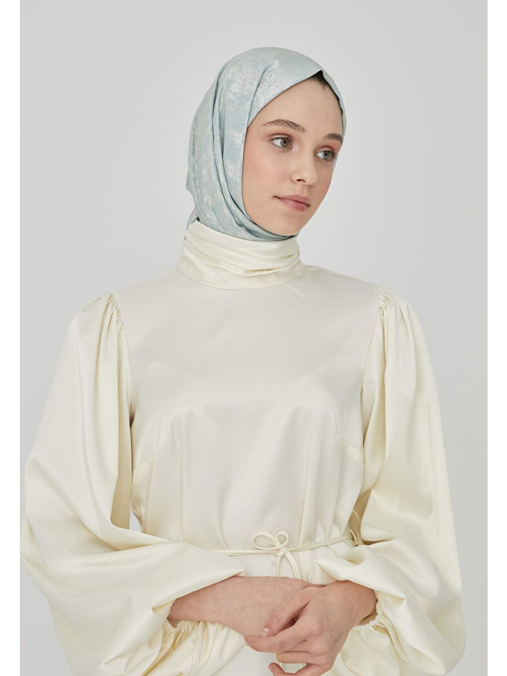 Luxury Shine Şal Mint Yeşili-2