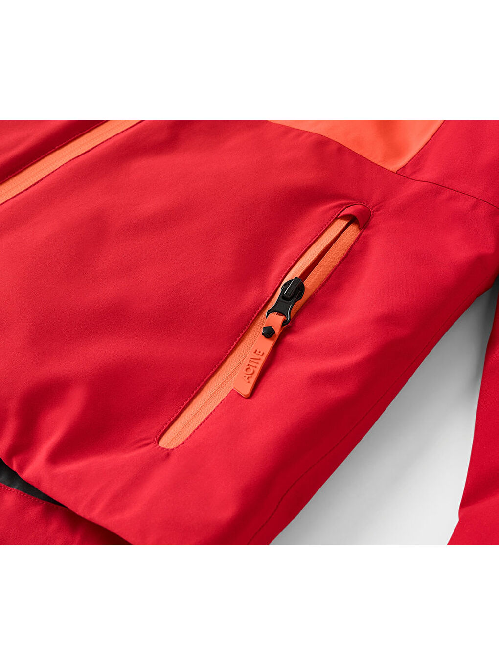 Kadın Kayak Ceketi, Renk Bloklu, Kırmızı-6