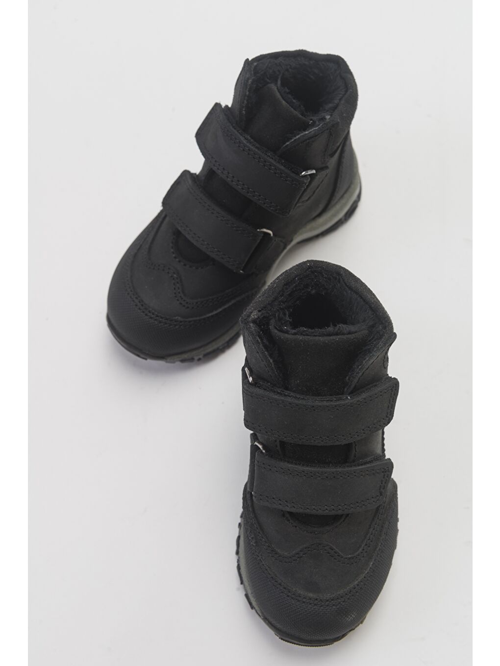 Erkek Çocuk Siyah Hakiki Deri Suya Dayanıklı Anatomik Günlük Bot-3