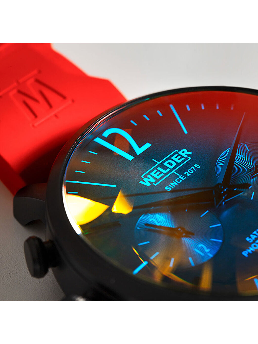 Kırmızı WWRC521 45 mm Erkek Kol Saati-1