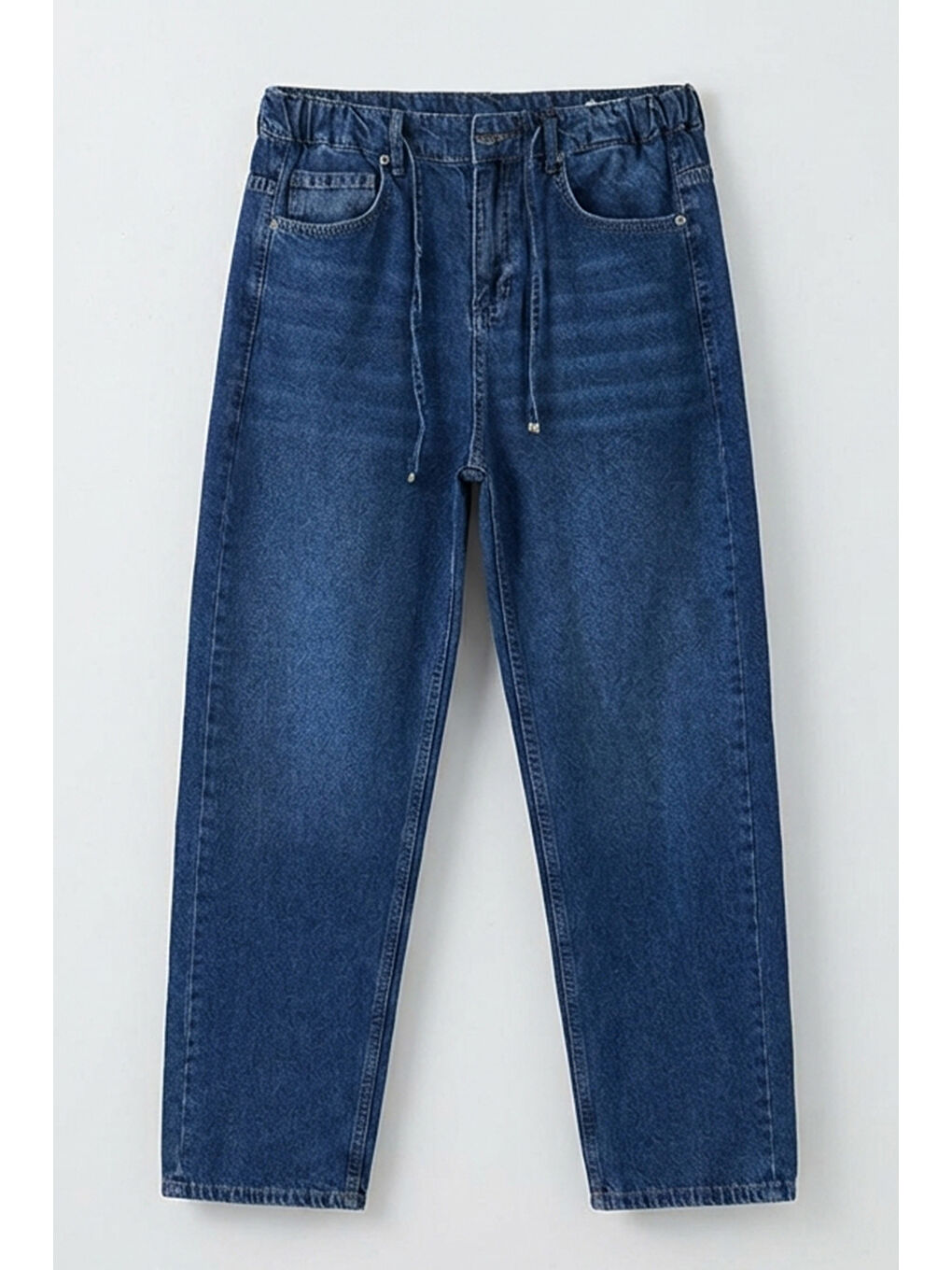 Erkek Rahat Kesim Baggy Jean Pantolon 30075 - Lacivert-5