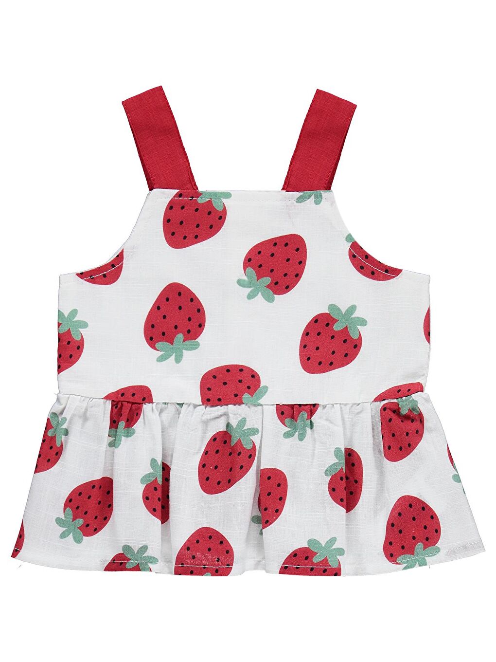 Baby Çilek Empirme 6-18 Ay Takım - Ekru 9-12 Ay-1