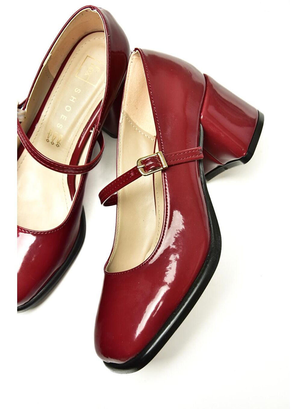 U5184220 Bordo Kadın Topuklu Ayakkabı-5