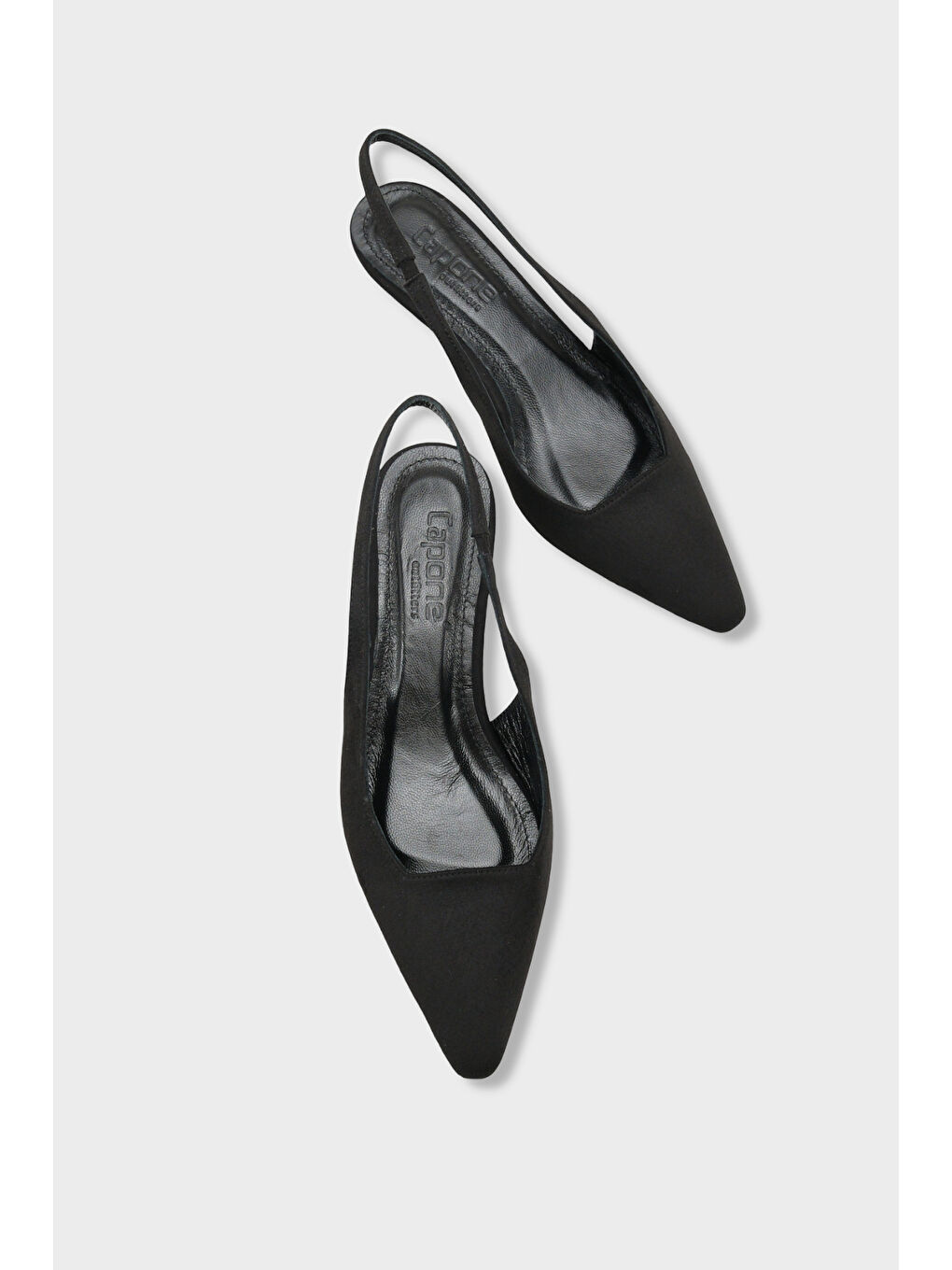 Siyah Ricki Hakiki Deri Astarlı Sivri Burunlu Orta Topuklu Arkası Açık Kadın Ayakkabı-5