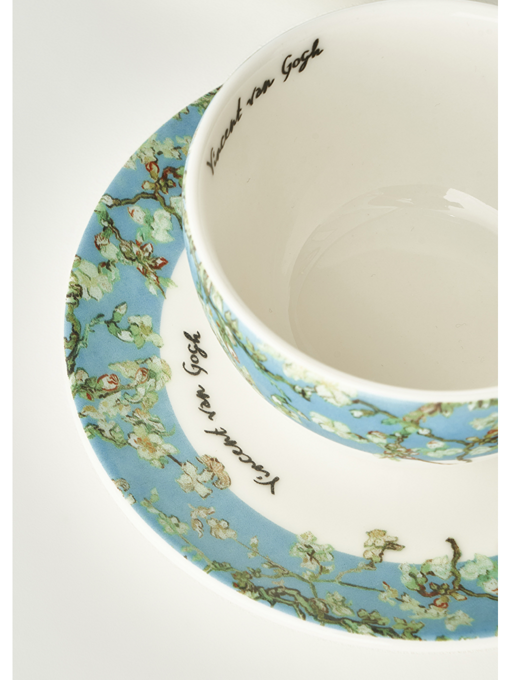 Van Gogh Almond Blossom 2'li Çay Fincanı Seti Turkuaz (270 Cc)-6