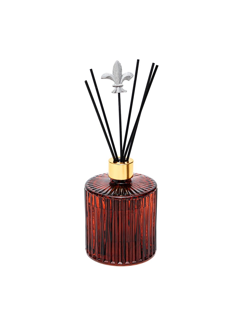 500 ml Kahverengi Fitilli Cam Dark Amber Oda Kokusu