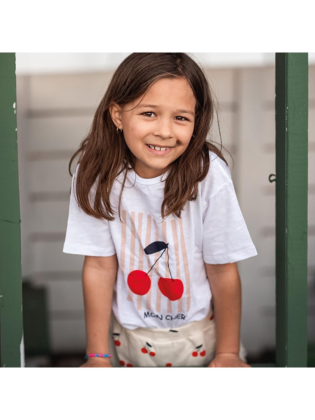 ANTEBIES Beyaz Kiraz Baskılı Tshirt - 3