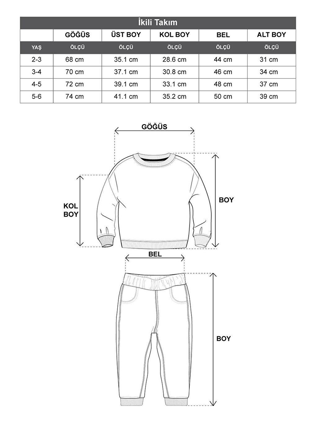 Bisiklet Yaka Uzun Kol Kedi Baskılı Siyah Renk Kız Çocuk Eşofman Takımı-3