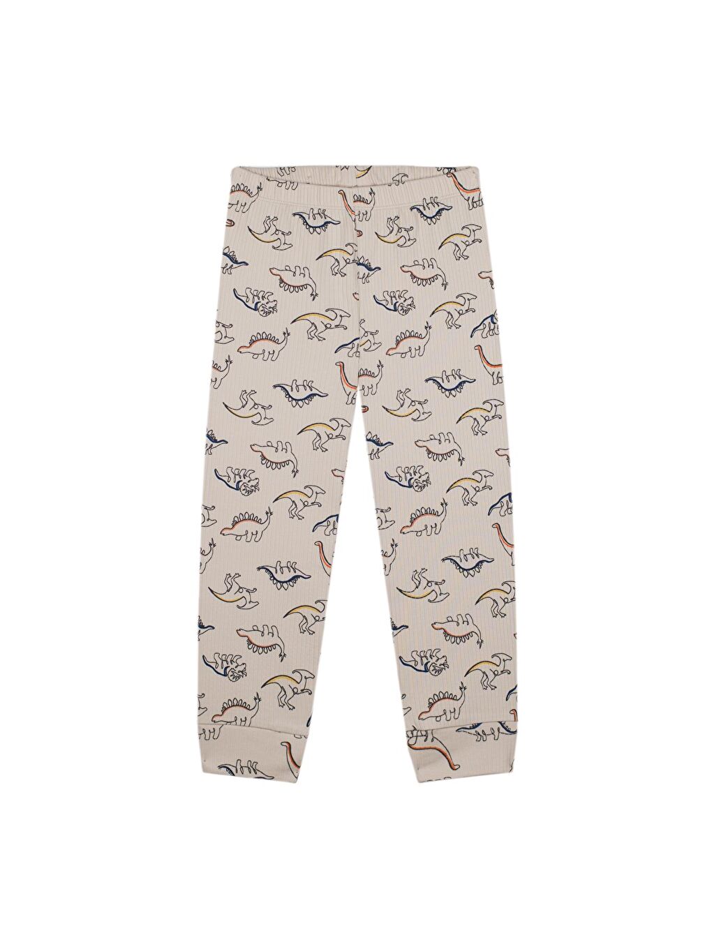 ANTEBIES Ekru Dino Kısa Kollu Pijama - 2