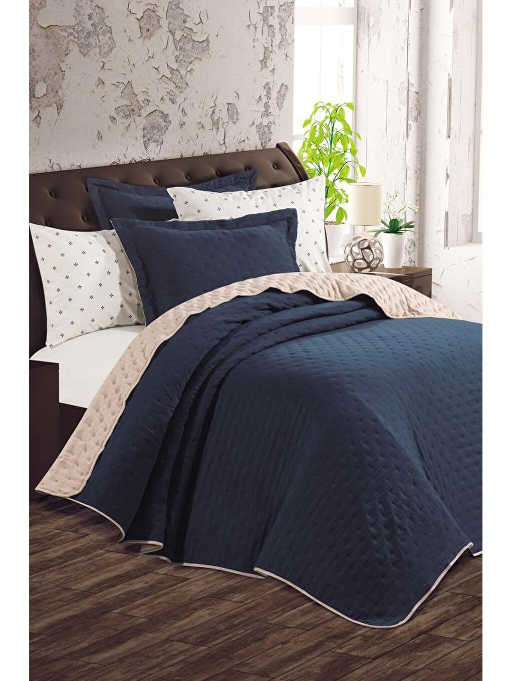 Washed Soft Çift Taraflı 6 Parça Çeyiz Seti Yeşil