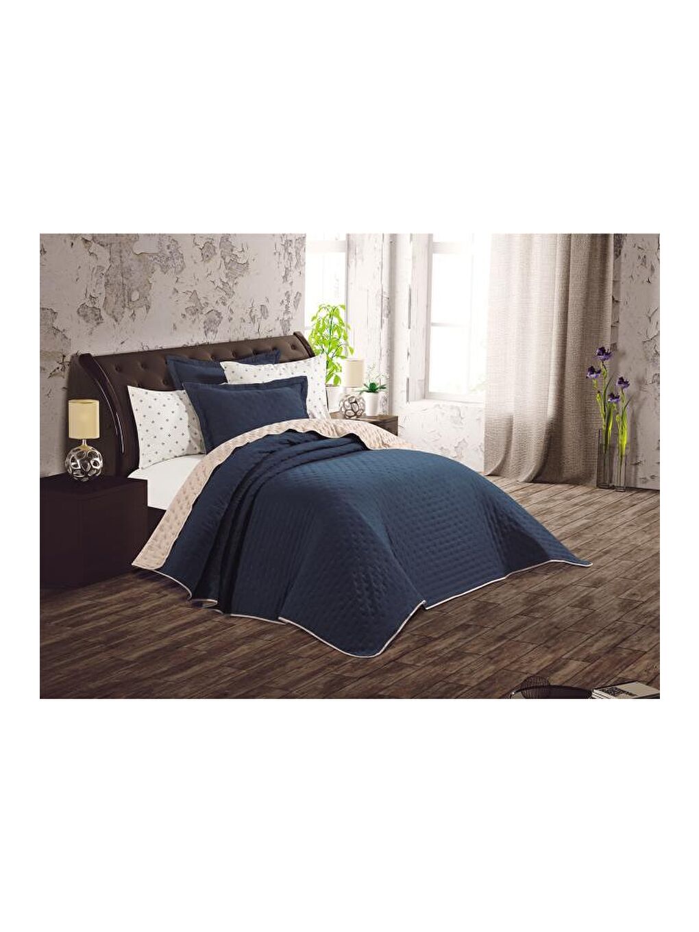 Washed Soft Çift Taraflı 6 Parça Çeyiz Seti Yeşil-1