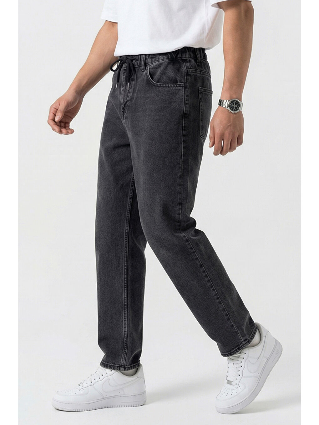 Erkek Rahat Kesim Baggy Jean Pantolon 30075 - Antrasit-1