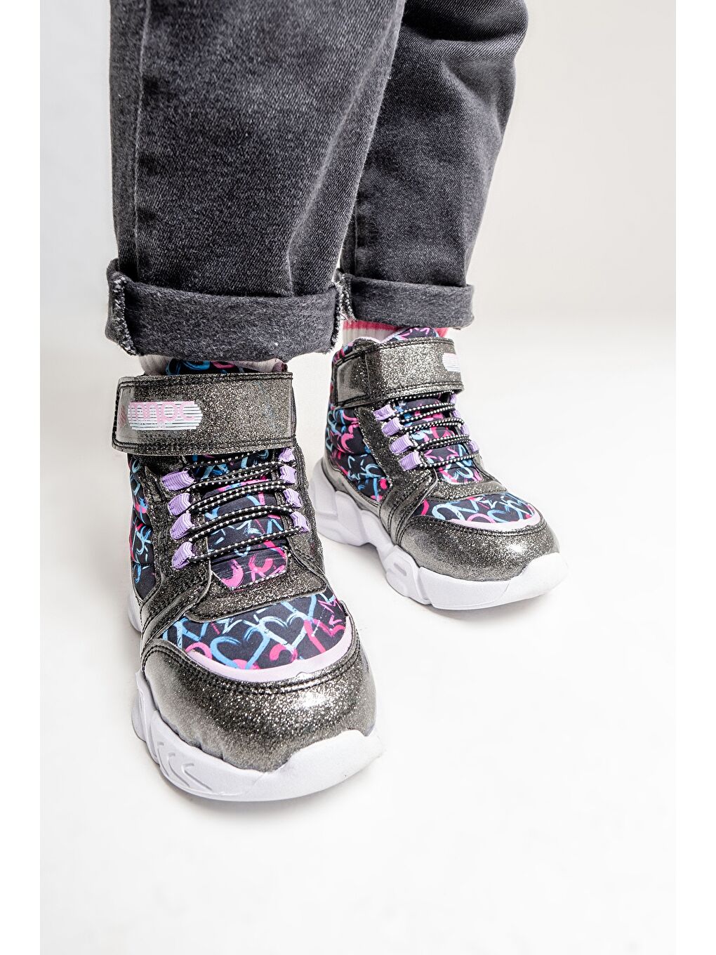 Gri Kız Çocuk Platin Suya Dayanıklı Anatomik Günlük Bot-3