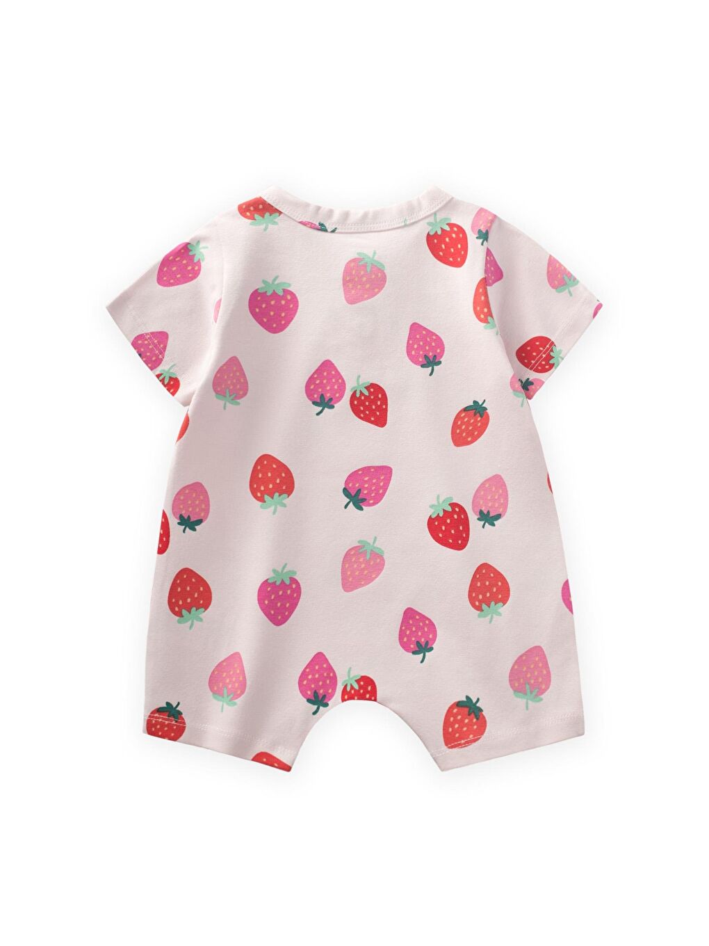 Pembe Kız Çocuk Desenli Tulum-1