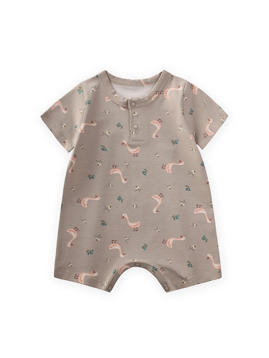 Bej Desenli Tulum 0-3 Yaş Ördek Desen