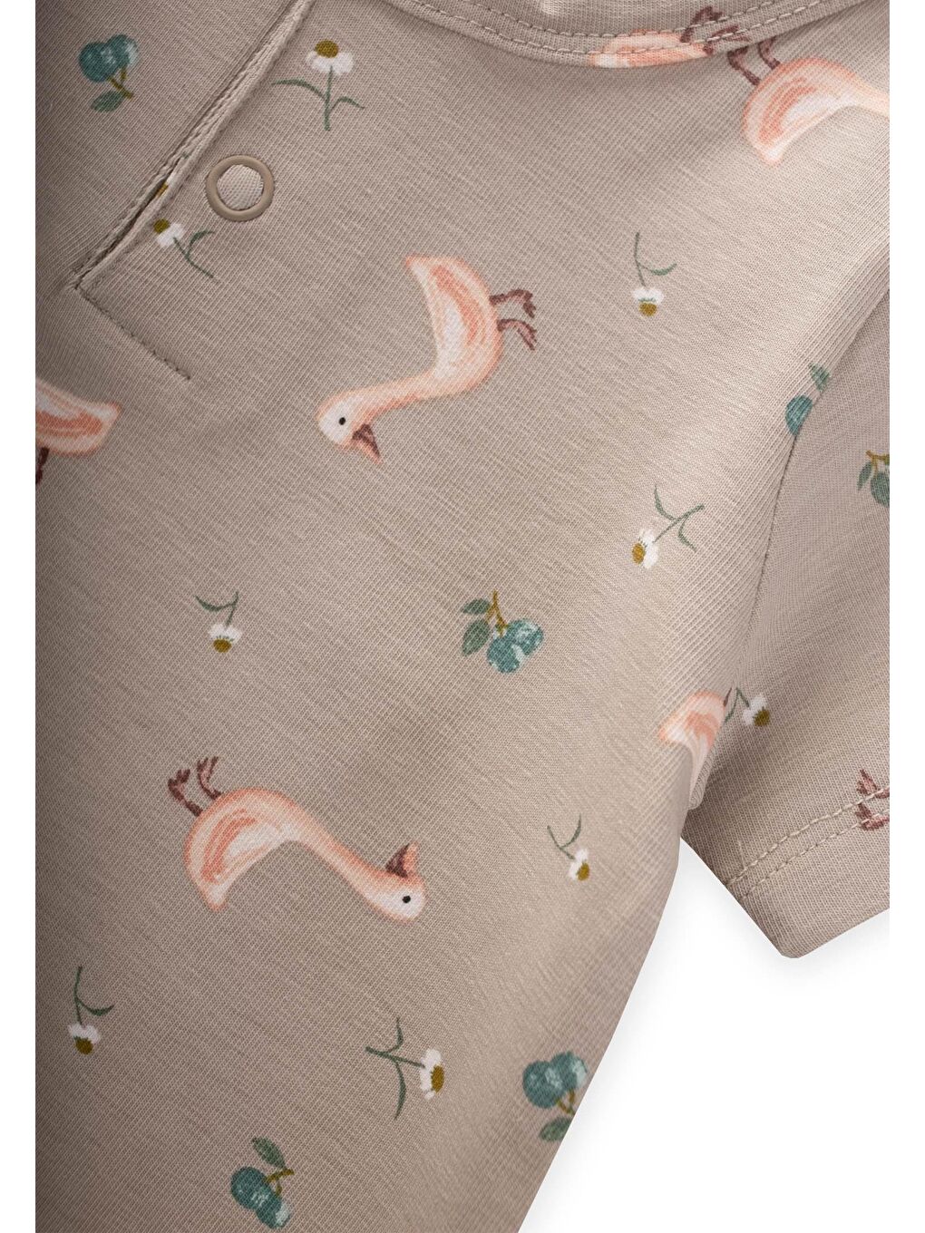 Bej Desenli Tulum 0-3 Yaş Ördek Desen-2