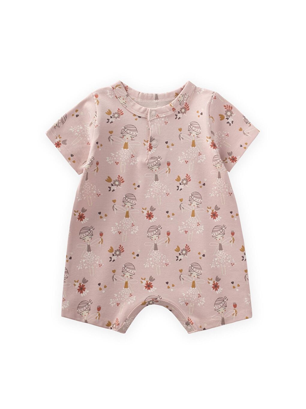 Pembe Desenli Tulum 0-3 Yaş Peri Desen