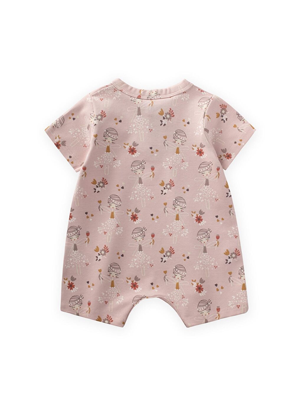 Pembe Desenli Tulum 0-3 Yaş Peri Desen-1