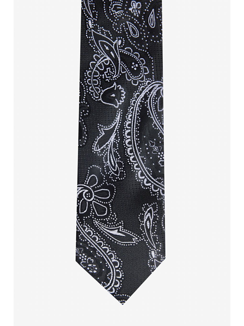 Erkek Lacivert-Sarı Desenli Klasik Kravat-1