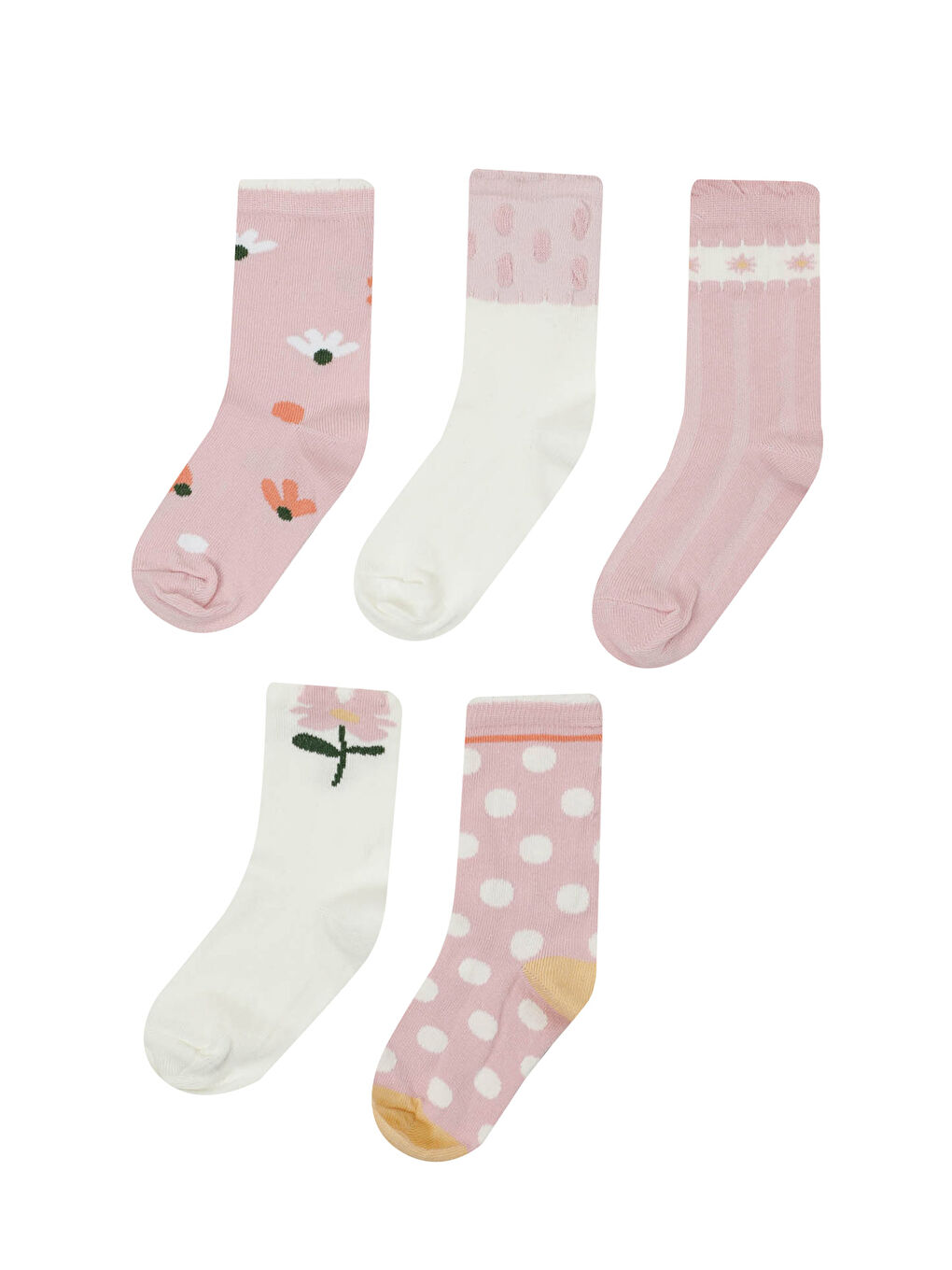 GARDEN 5 LI SKT-G 4PR Pembe Kız Çocuk Soket Çorap