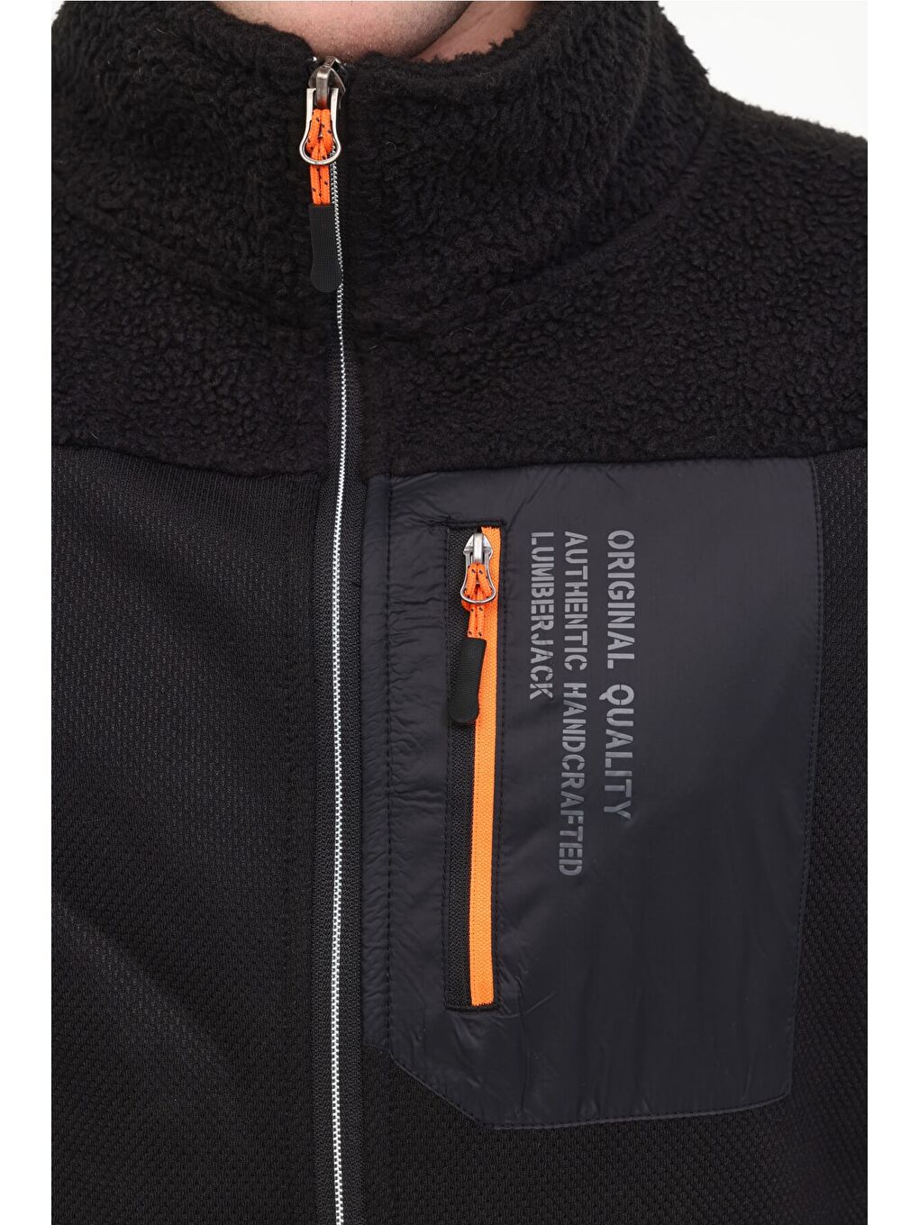 ML 1GTHT056 5FX Siyah  Erkek Fermuarlı Sweatshirt Hırka 774-3