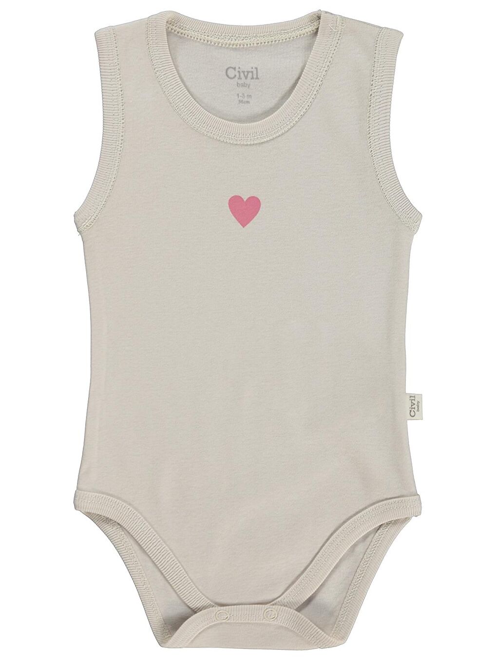 Baby Yıldız Empirmeli 5 Li 1-36 Ay Çıtçıtlı Badi - Pembe 12-18 Ay-1