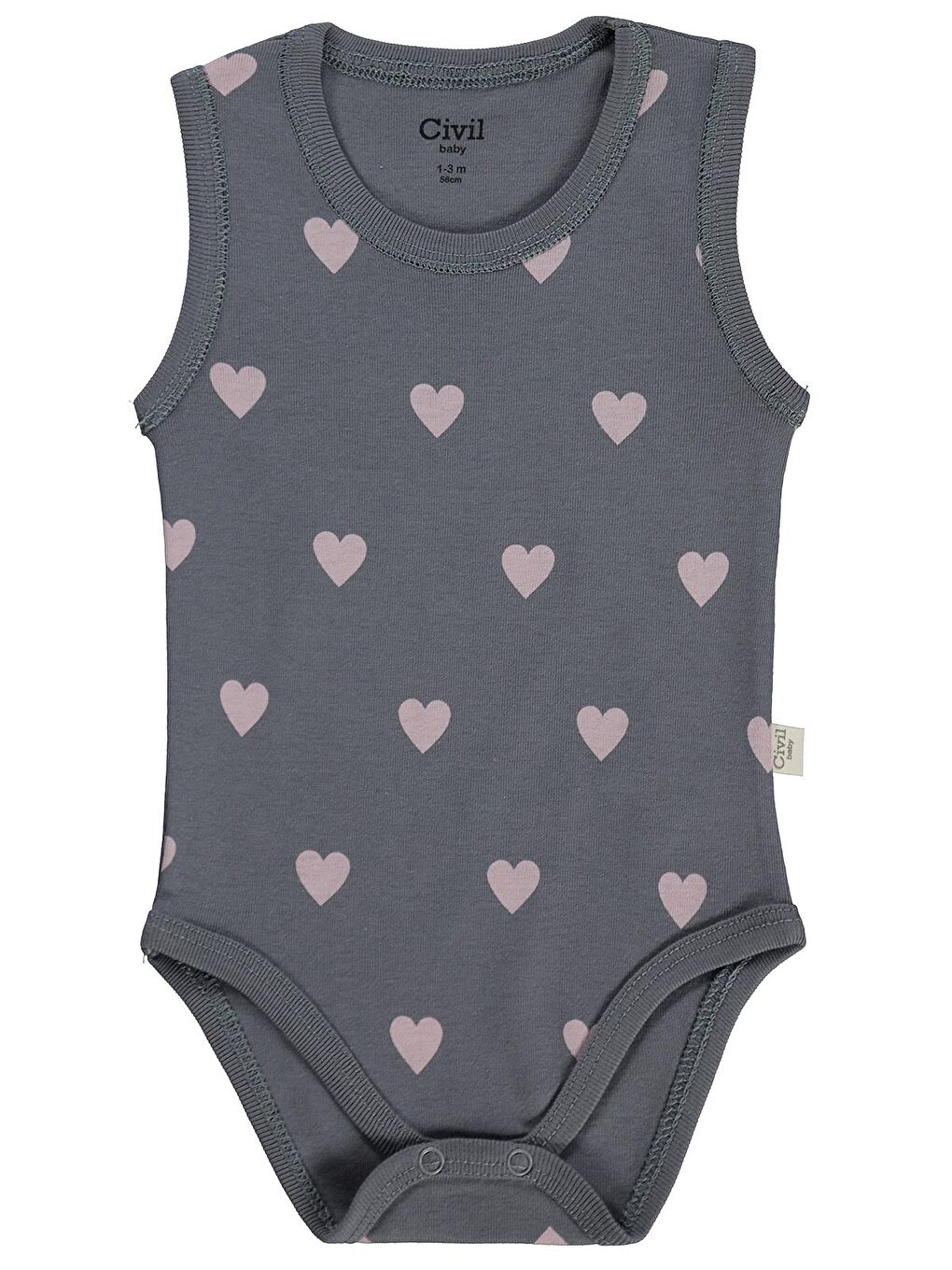 Baby Yıldız Empirmeli 5 Li 1-36 Ay Çıtçıtlı Badi - Pembe 12-18 Ay-2