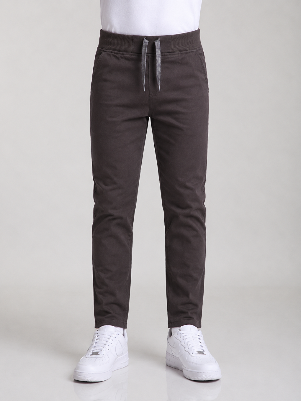 Gri Kız Çocuk Okul Pantolonu Unisex-2