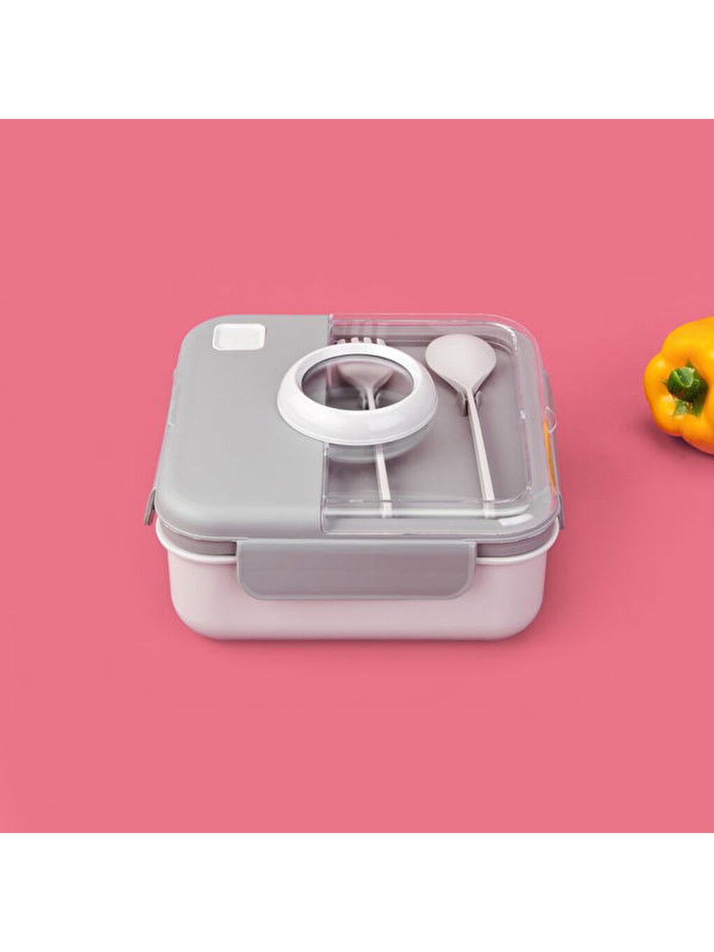 Boutique Beslenme Kabı - Gri - 1,25 lt-1