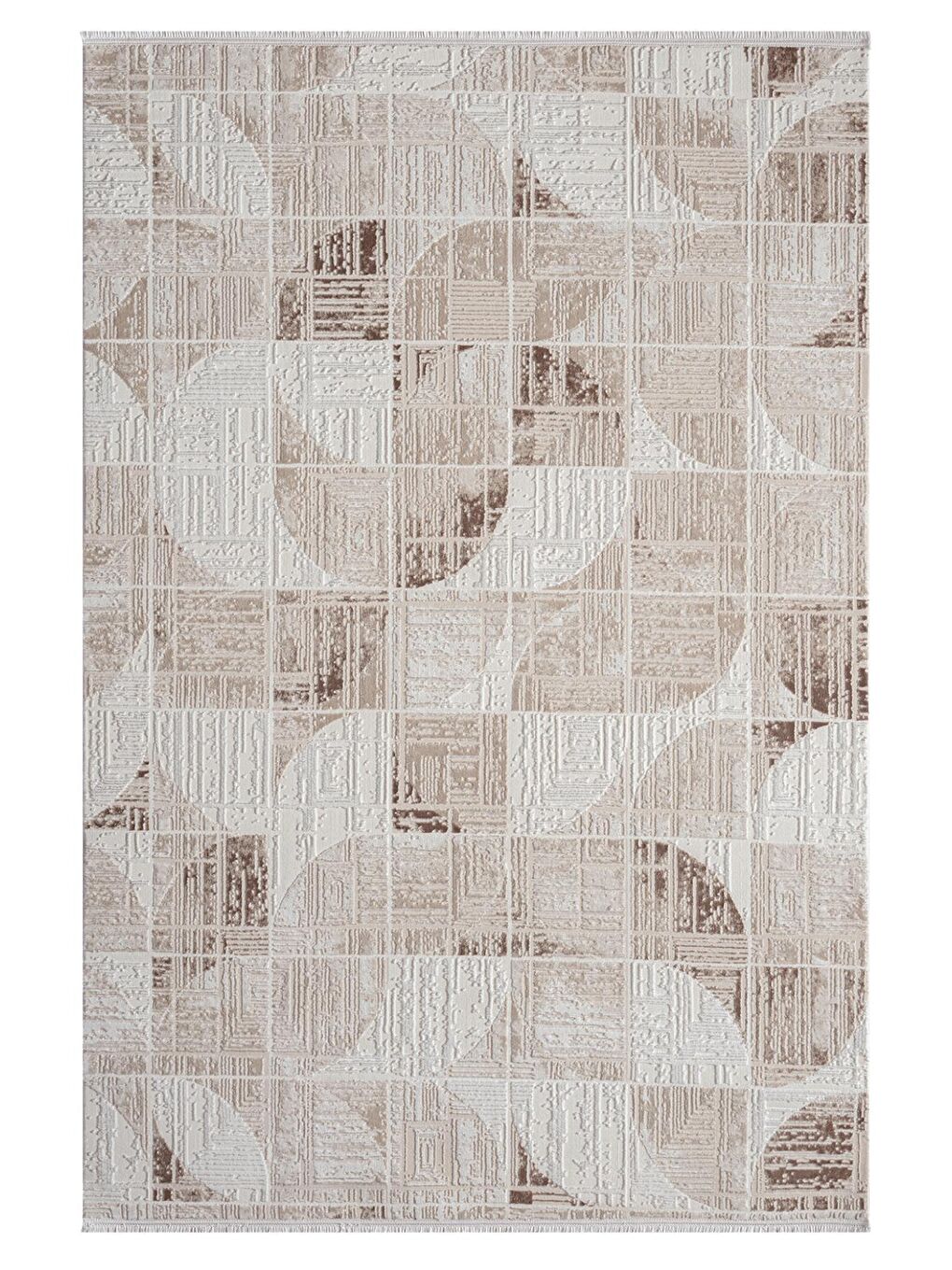 Kahverengi Elex 5207 Salon Mutfak Oturma Odası Halısı Modern Dokuma Halı-100x200-5