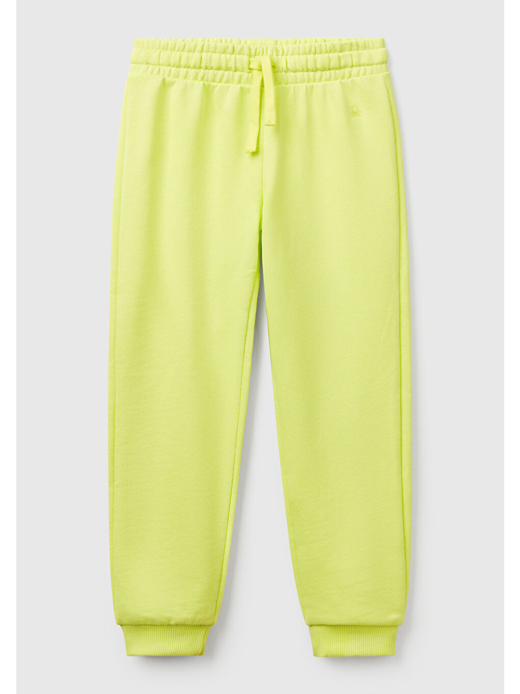 Kız Çocuk Sarı Benetton Logolu Eşofman Altı