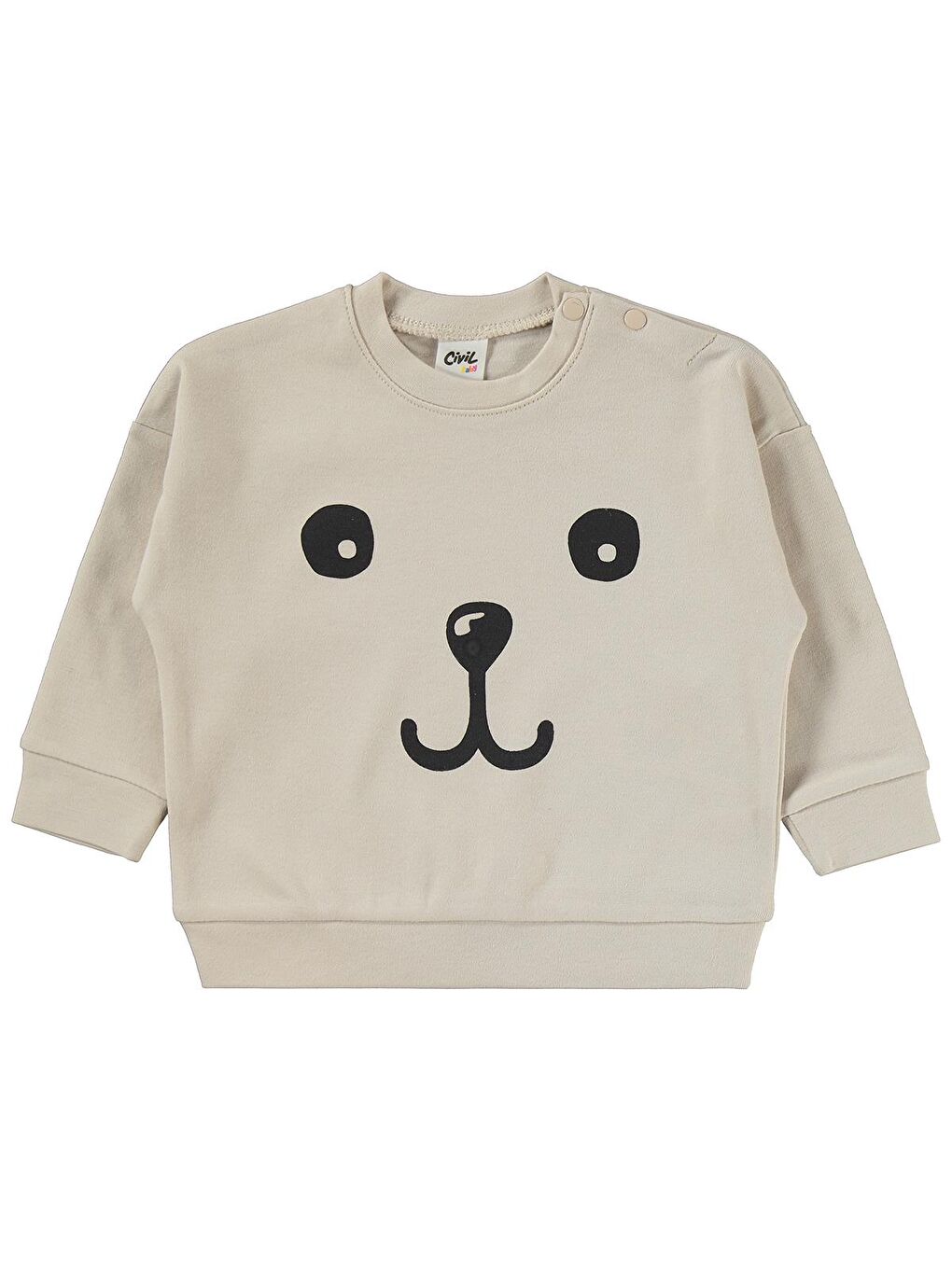 Baby Ayıcık Baskılı 3-18 Ay Takım - Bej 9-12 Ay-3