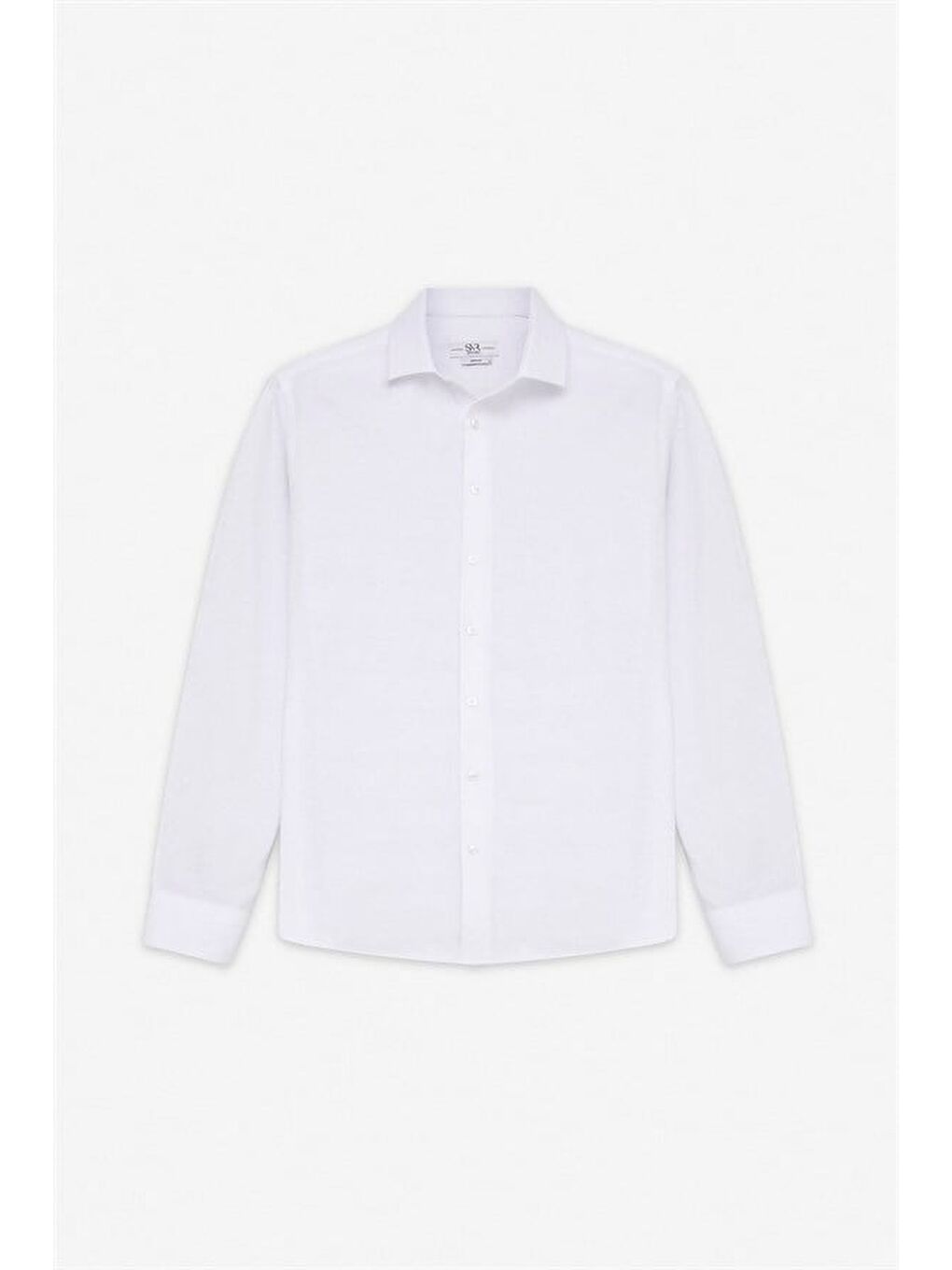 Beyaz Regular Klasik Yaka Casual Gömlek-6