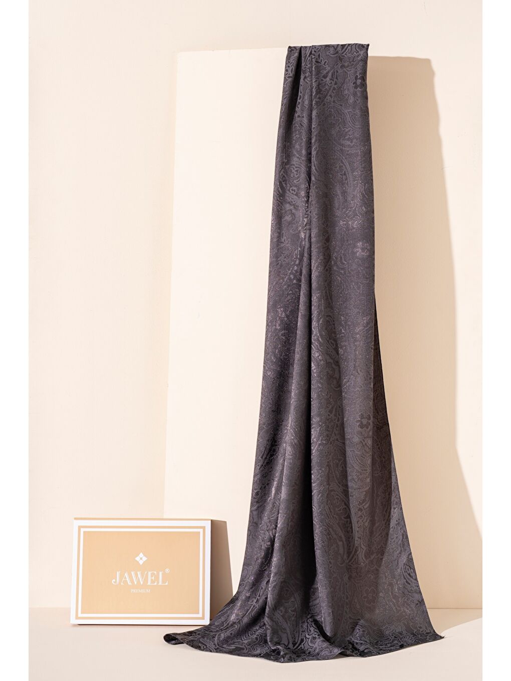 Antrasit Kadın Karelya Modal Floş Şal