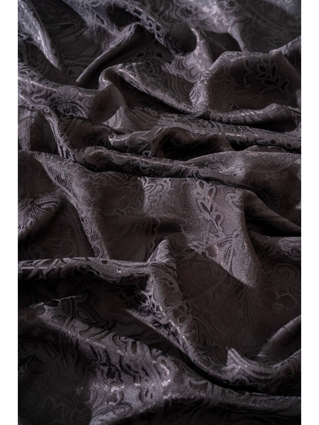 Antrasit Kadın Karelya Modal Floş Şal-1