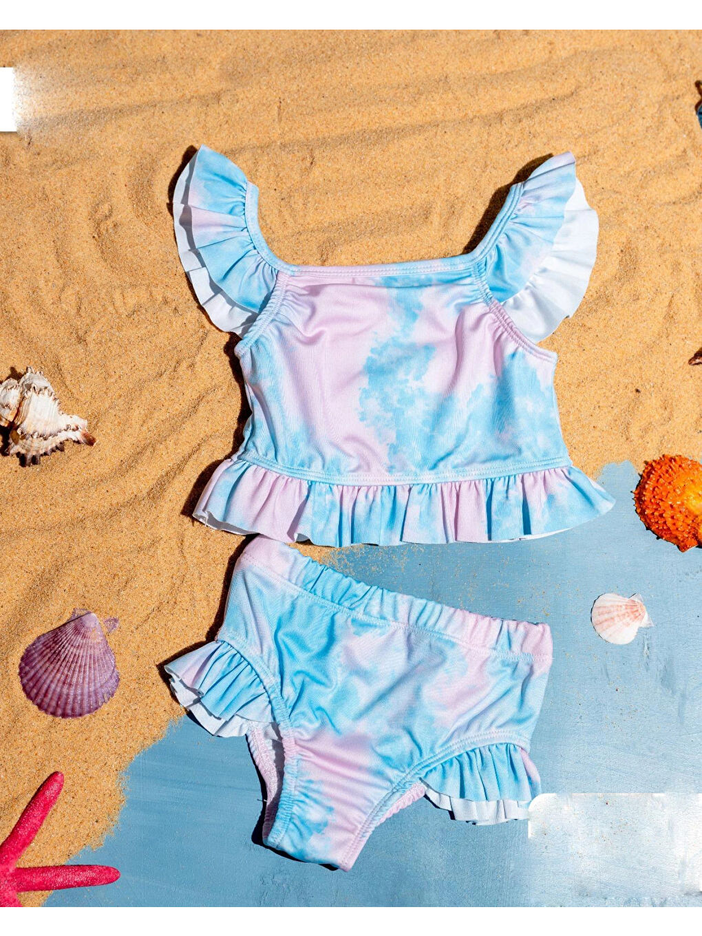 Karışık Desenli Kız Çocuk Bikini 6001