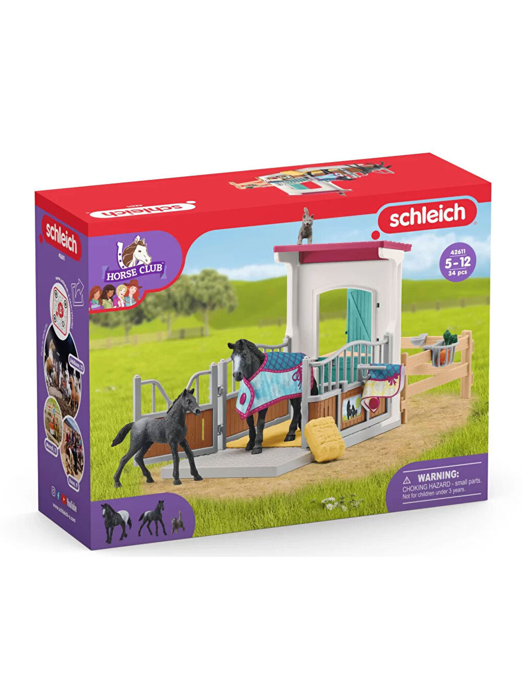 Schleich Renksiz Kısrak ve Taylı At Kutusu 42611