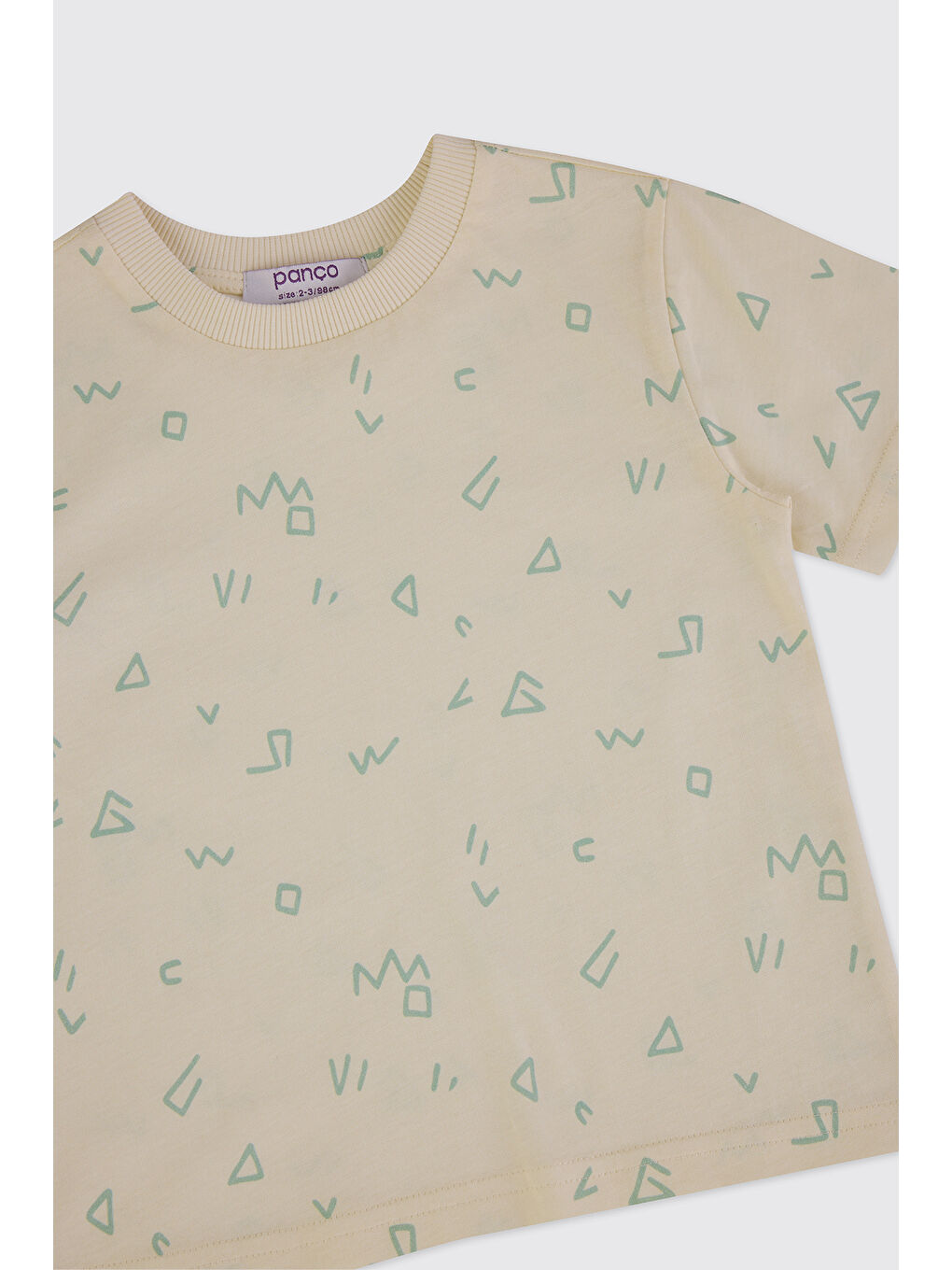 Erkek Bebek Baskılı Ekru Tişört-2