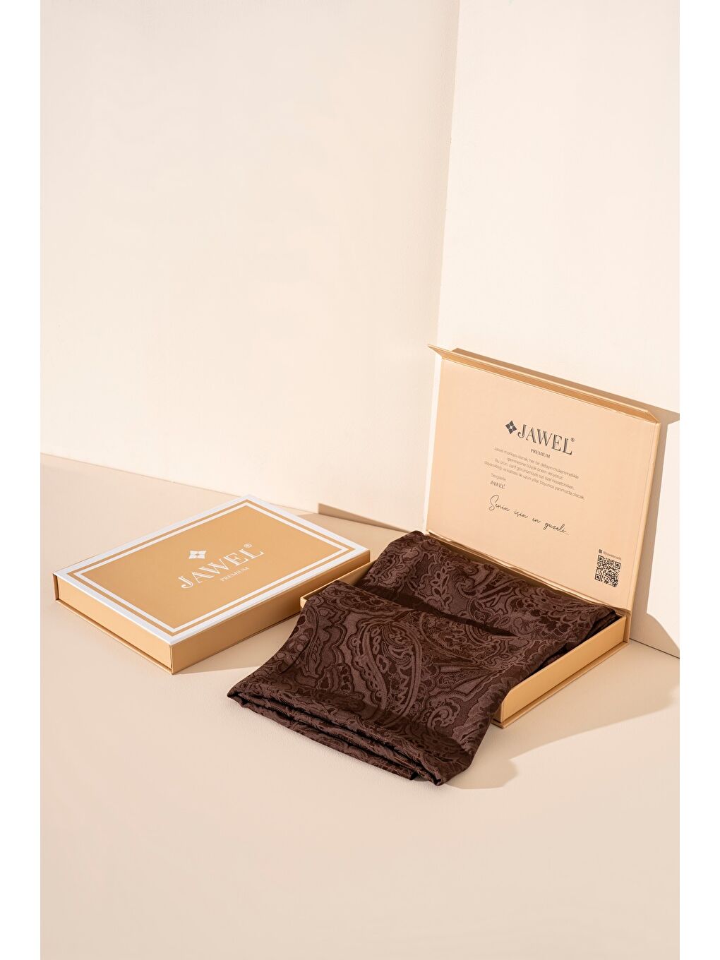 Kahverengi Kadın Karelya Modal Floş Şal-2