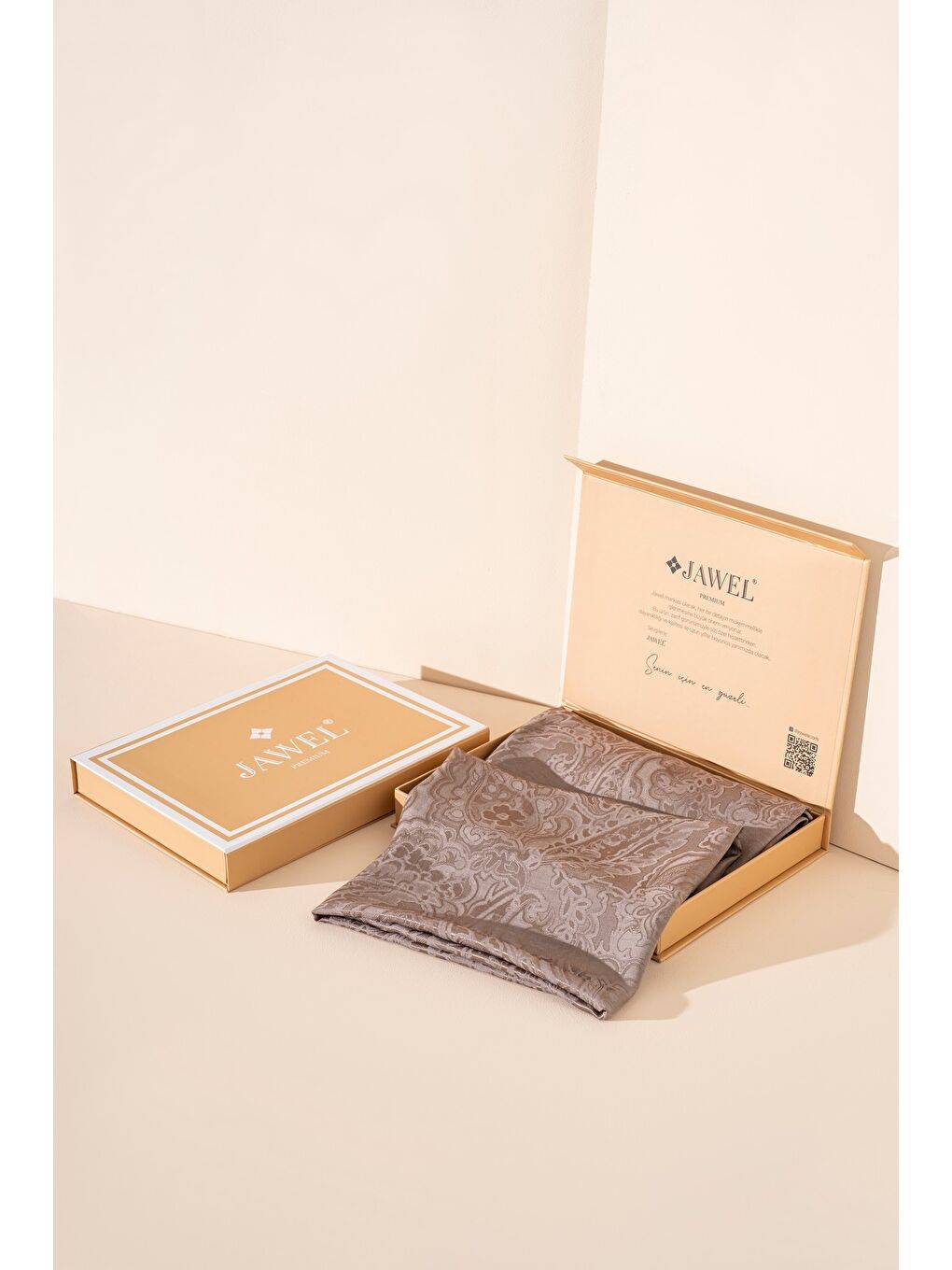 Kahverengi Kadın Karelya Modal Floş Şal-2