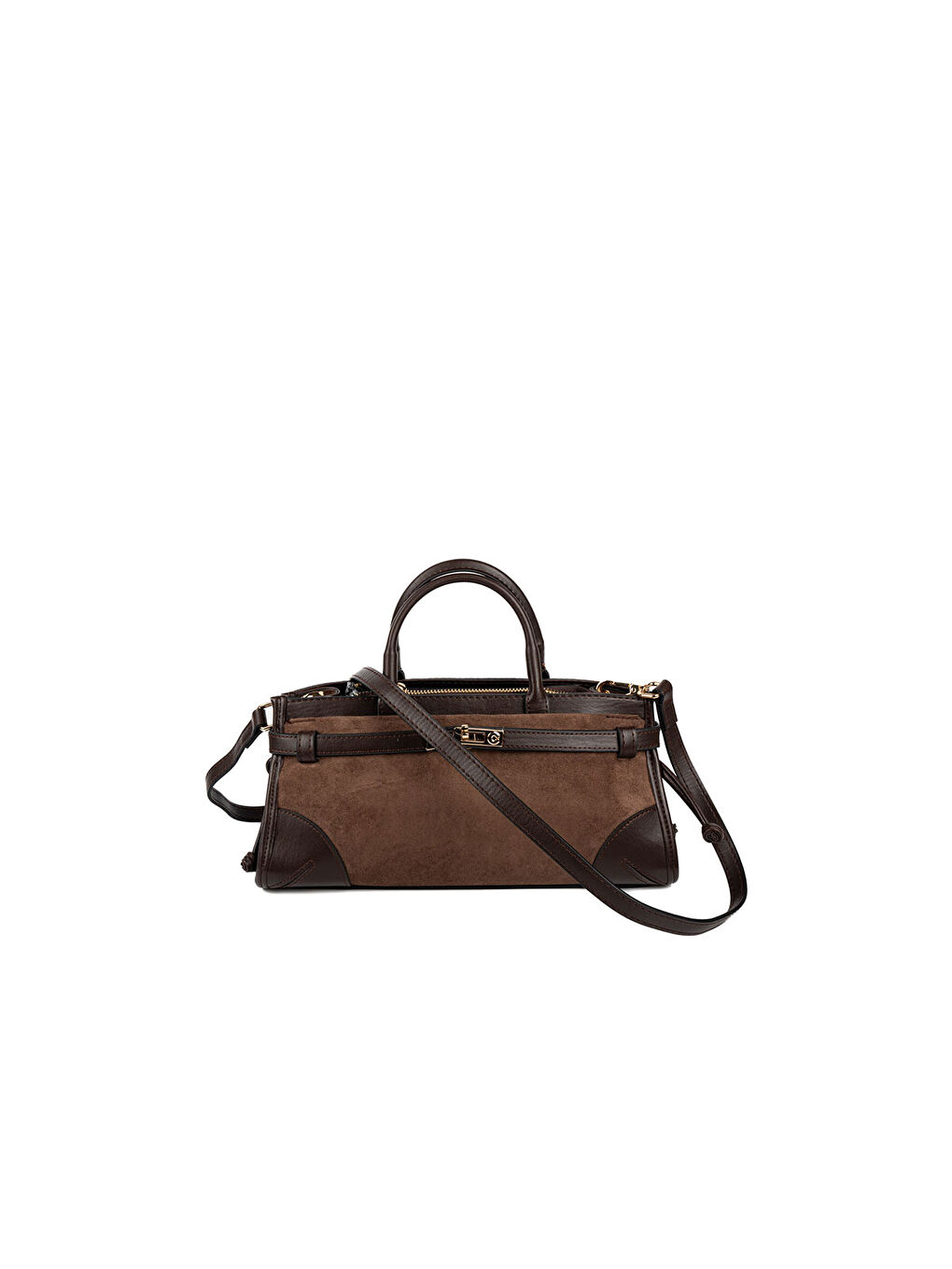 Kahverengi Kadın Omuz Çantası 1260-48513 SILVER POLO BAYAN ÇANTASI M12 KAHVE-MAT KAHVE-4