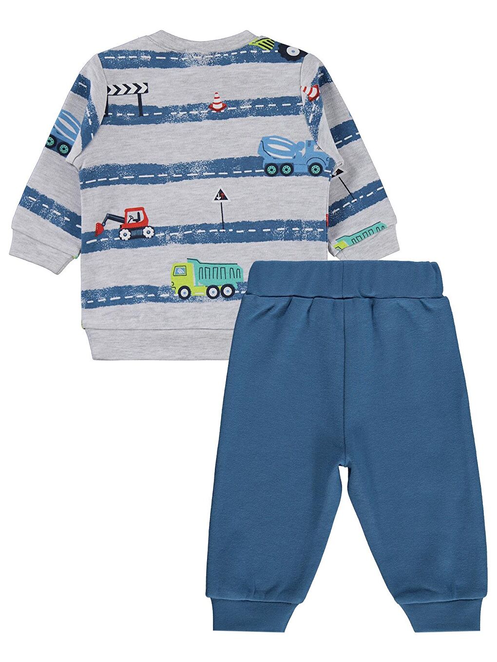 Siyah Baby Arabalar Empirme 3-18 Ay Takım - Gri-1